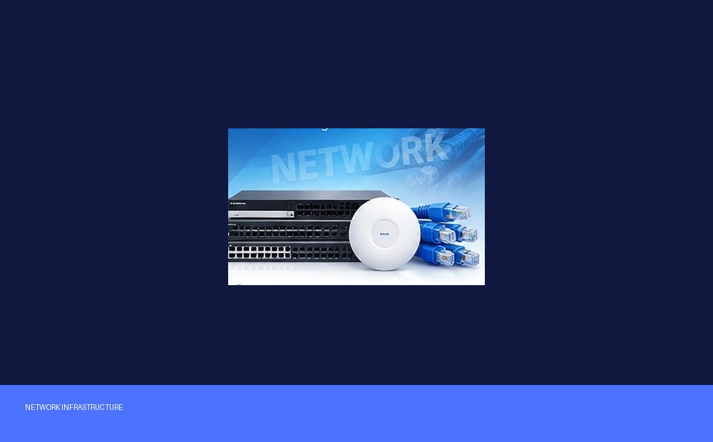 Network infrastructure project visual
