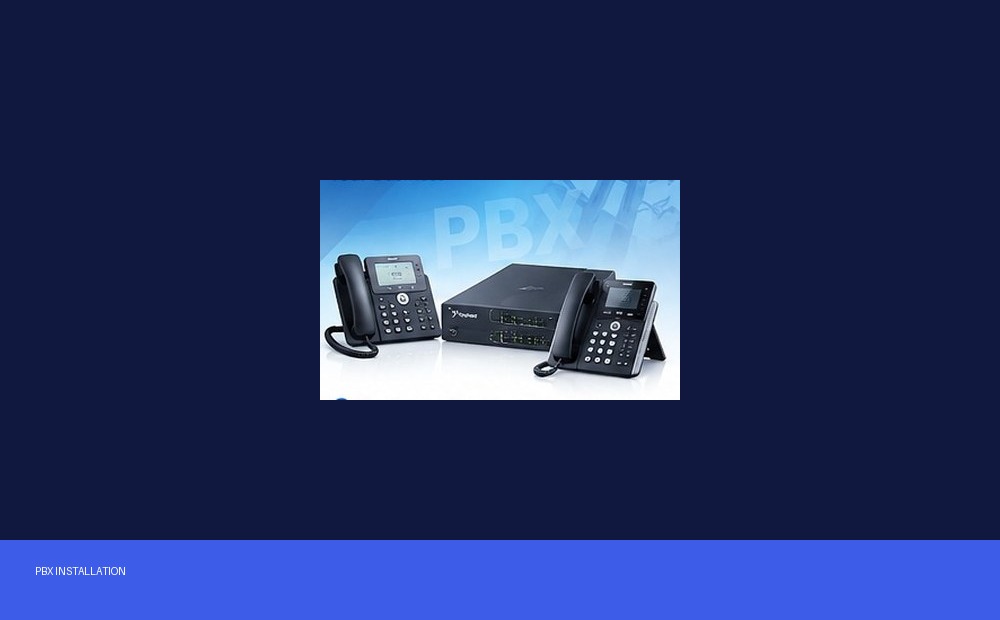 PBX installation project visual